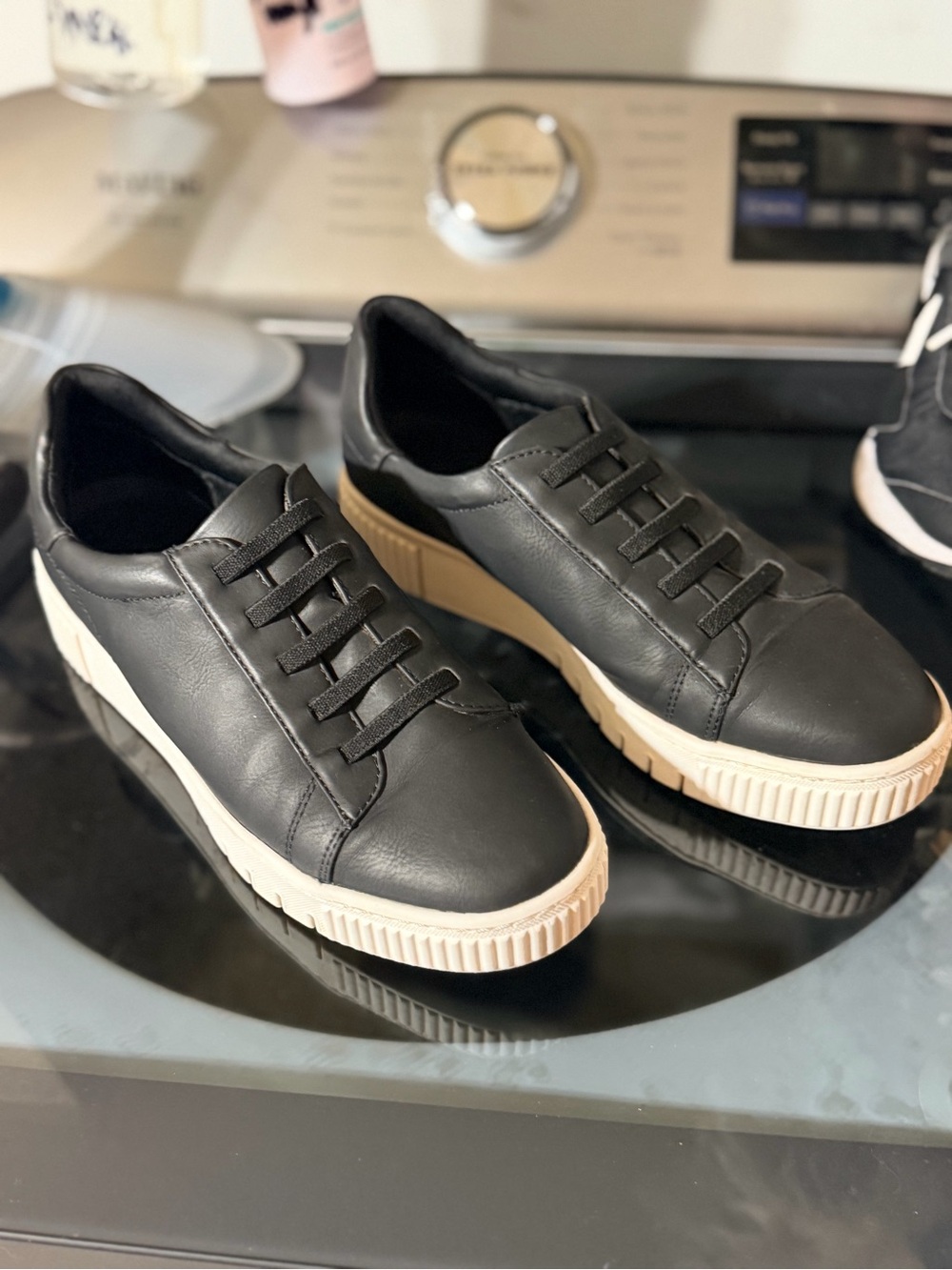 SOUL Naturalizer Tia Stepin Black Slip On Platform Sneakers Women’s 7.5M